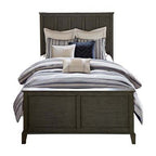 Komplet kołdry Queen - niebieskie pasy, żakard